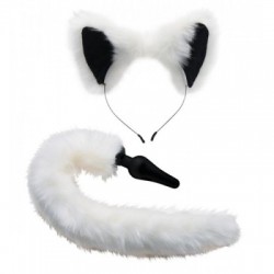 White Fox Buttplug & Haarband Set