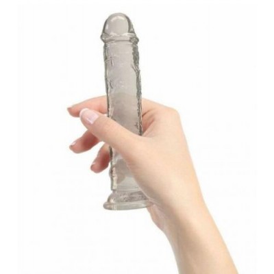 Crystal Addiction - Transparante Dildo - 18 cm
