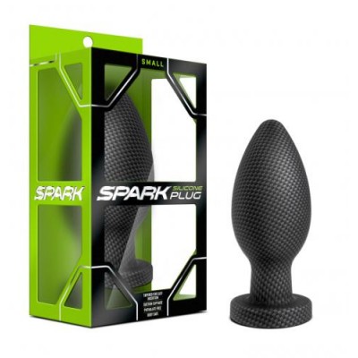 Spark - Siliconen Anaal Plug Carbon Fiber - Small