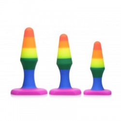 Rainbow - Siliconen 3-delige Anaal Plug Set