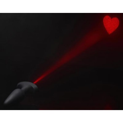 Laser Heart Siliconen Anaal Plug - Medium