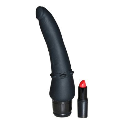 Siliconen zwarte anaal vibrator